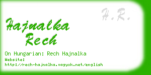 hajnalka rech business card